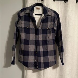 Redhead Navy and Gray Fleece Shirt Jacket